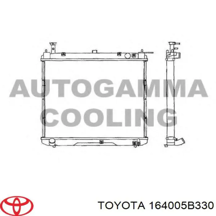 Compre 164005B330 Toyota Radiador de esfriamento de motor
