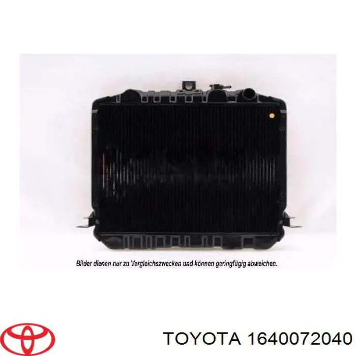 Radiador de esfriamento de motor Toyota Hiace II H5
