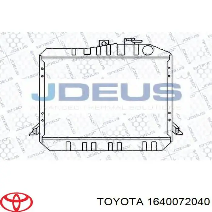  Radiador de esfriamento de motor Toyota Hiace II сaixa (H5) (1983 - 1989) II