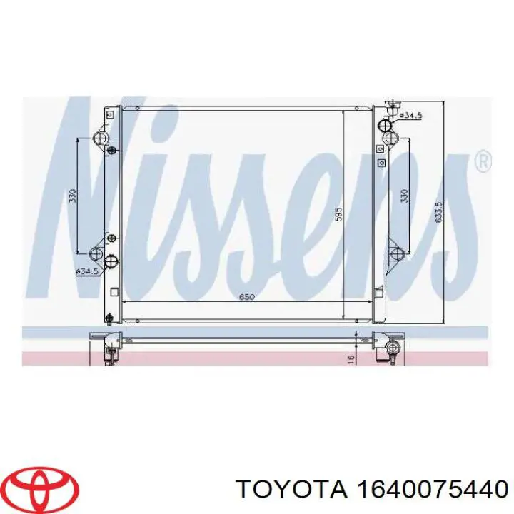 Radiador de esfriamento de motor 8178084 Polcar