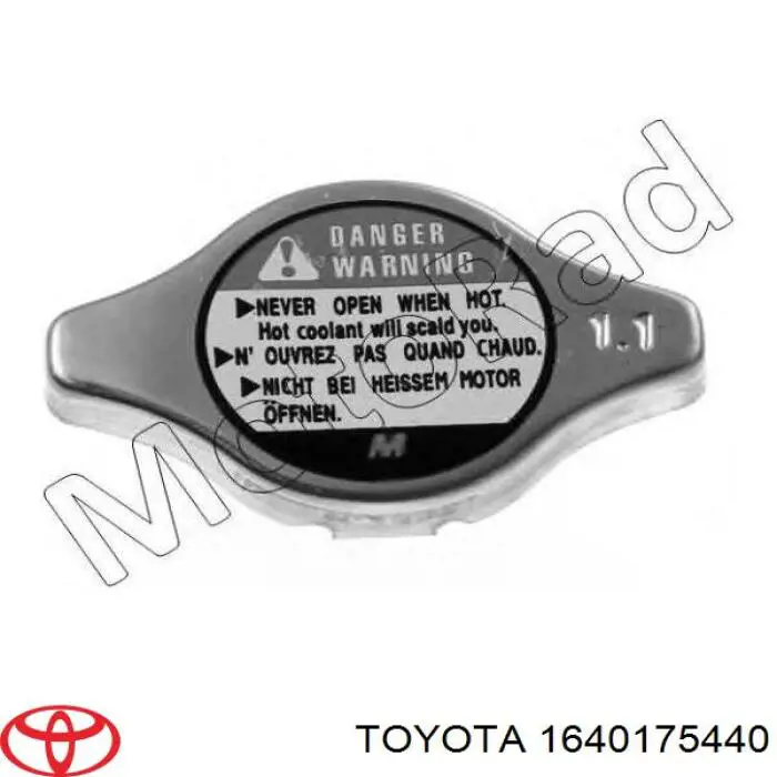 Tampa (tampão) do radiador Toyota 1640175440 preço, a partir de 5,07 USD