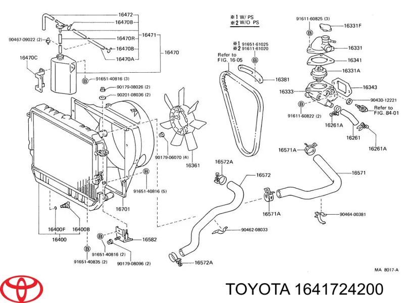 Válvula de evacuação do radiador de esfriamento Toyota 1641724200 preço, a partir de 11,60 USD