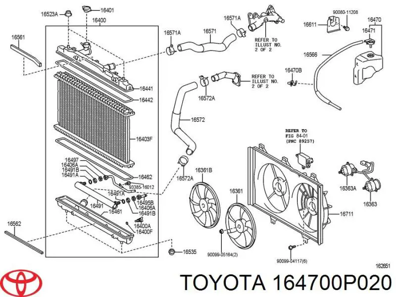 Tanque de expansão do sistema de esfriamento Toyota 164700P020 preço, a partir de 20,21 USD