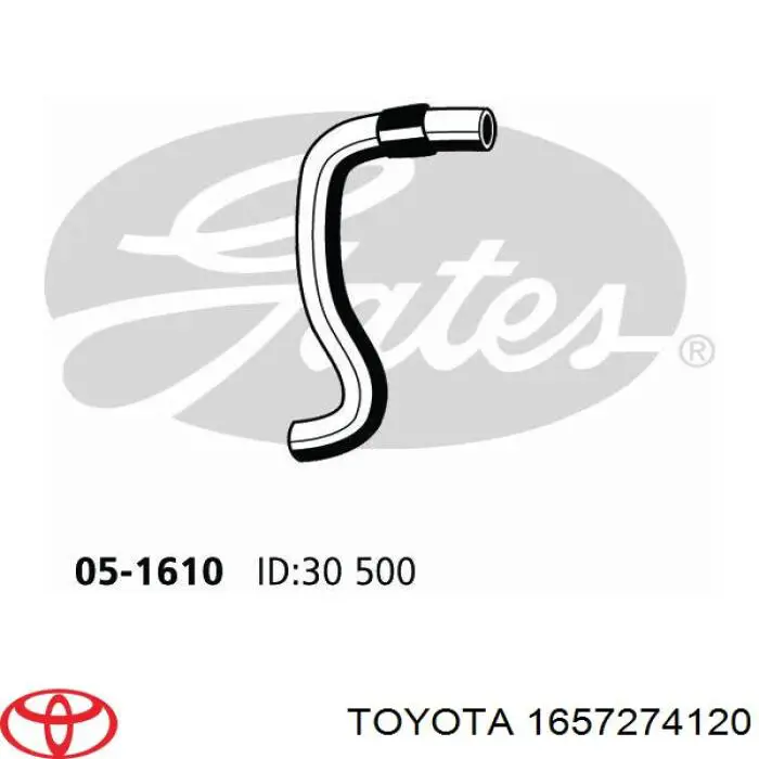 Mangueira (cano derivado) inferior do radiador de esfriamento Toyota 1657274120 preço, a partir de 43,91 USD