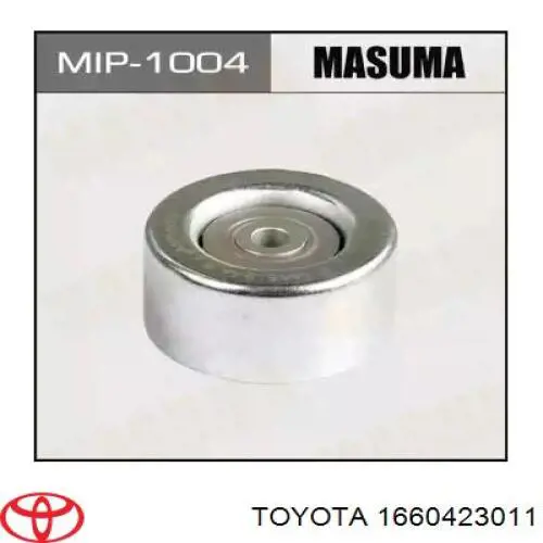 Rolo parasita da correia de transmissão Toyota 1660423011 preço, a partir de 49,87 USD