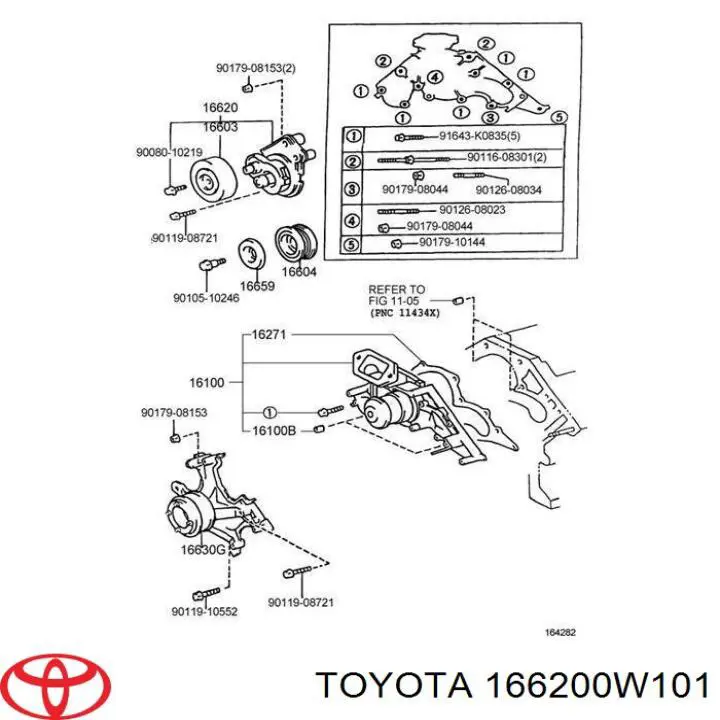 Reguladora de tensão da correia de transmissão Toyota 166200W101 preço, a partir de 73,46 USD