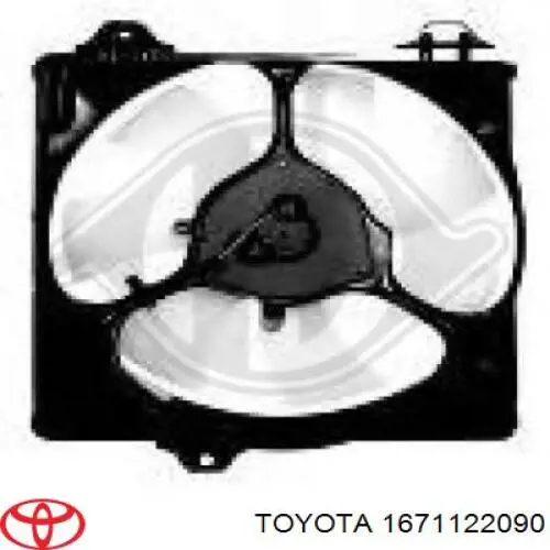 1671122090 Toyota Difusor do radiador de aparelho de ar condicionado