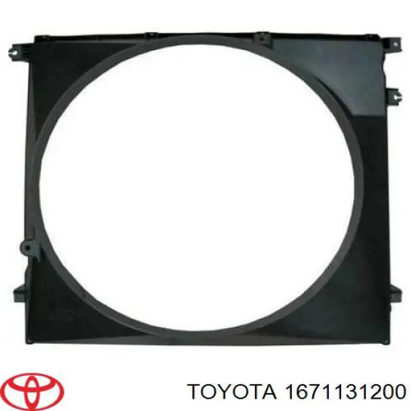 Difusor do radiador de esfriamento Toyota 1671131200 preço, a partir de 379,54 USD
