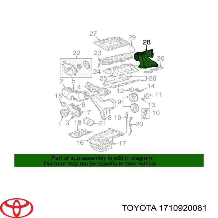 Tubo coletor de admissão superior Toyota 1710920071 preço, a partir de 658,44 USD
