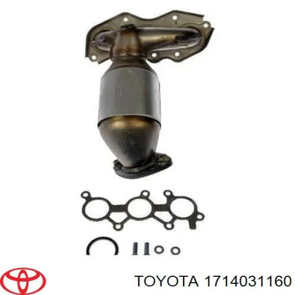 Tubo coletor de escape direito Toyota 1714031160 preço, a partir de  