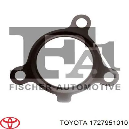 Vedante de turbina dos gases de escape, escape Toyota 1727951020 preço, a partir de 5,91 USD