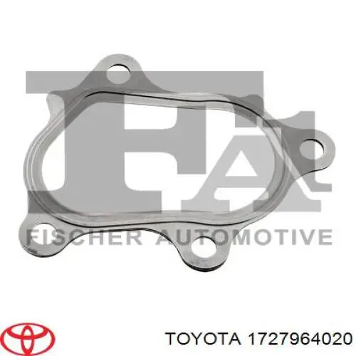 Vedante de turbina dos gases de escape, escape Toyota 1727964020 preço, a partir de 11,58 USD