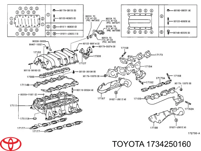  Toyota 1734250160 preço, a partir de 62,98 USD