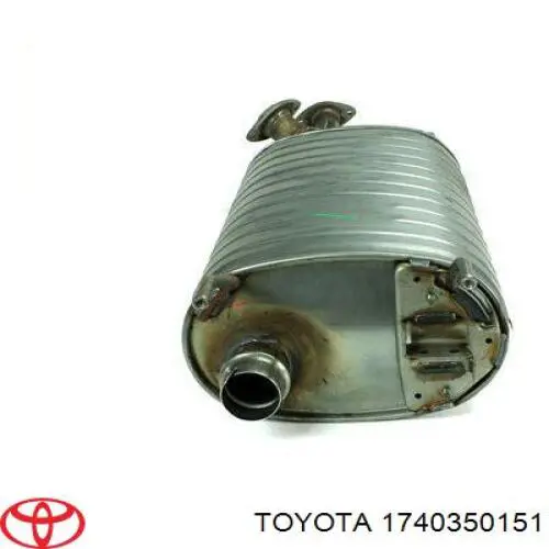 Silenciador, parte central Toyota 1740350150 preço, a partir de 866,45 USD