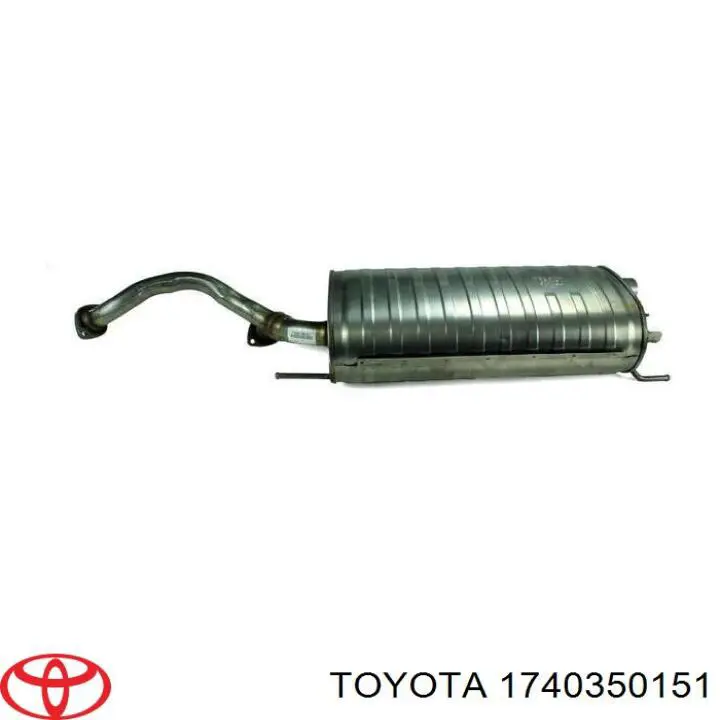 Compre 1740350150 Toyota Silenciador, parte central
