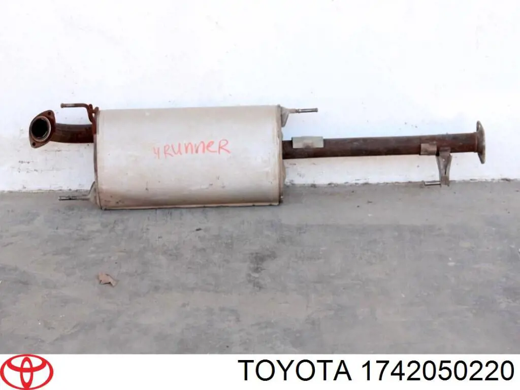 Silenciador, parte central Toyota 1742050220 preço, a partir de 121,16 USD