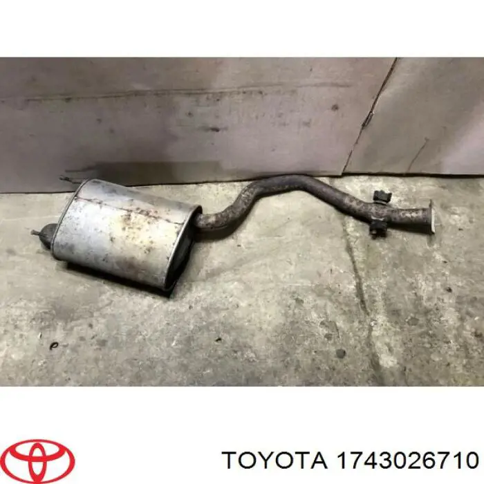 Silenciador, parte traseira Toyota 1743026710 preço, a partir de 107,72 USD