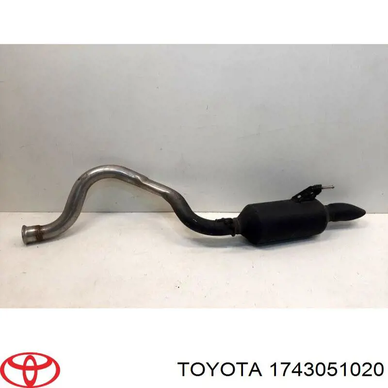 Compre 1743051010 Toyota Silenciador, parte traseira