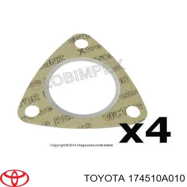 Compre 174510A010 Toyota Anel de tubo de admissão do silenciador