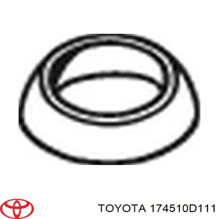 174510D111 Toyota Vedante do silenciador de montagem