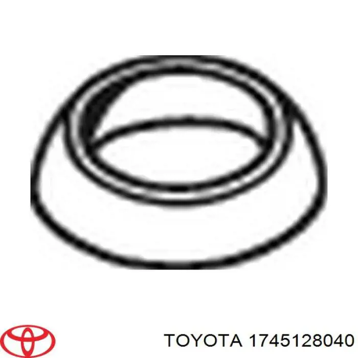 Anel de tubo de admissão do silenciador Toyota 1745128040 preço, a partir de 24,51 USD
