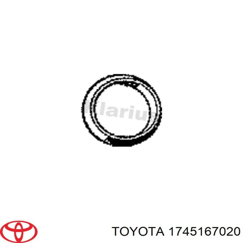Anel de tubo de admissão do silenciador Toyota 1745167020 preço, a partir de 10,52 USD