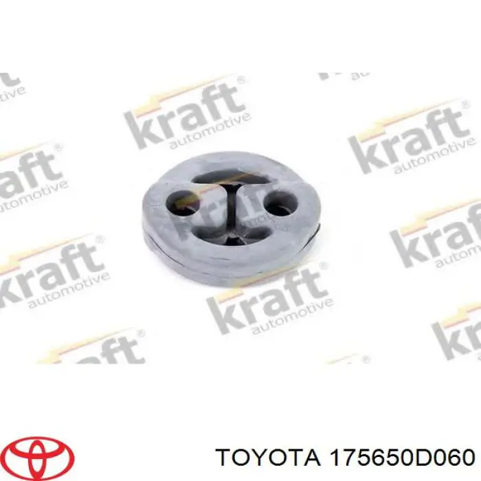 175650D060 Toyota Coxim de fixação do silenciador