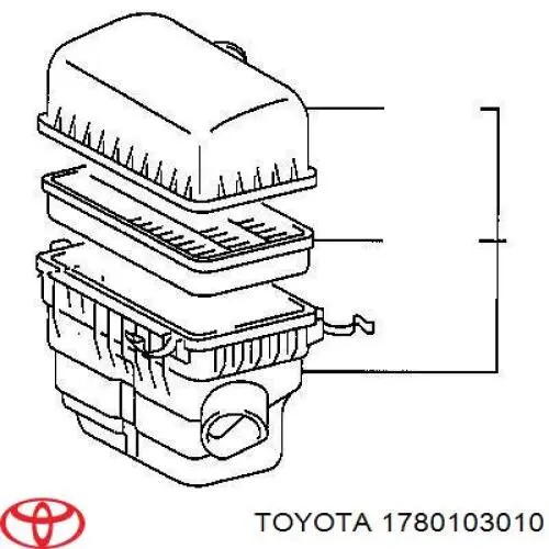 Filtro de ar Toyota 1780103010 preço, a partir de 16,13 USD
