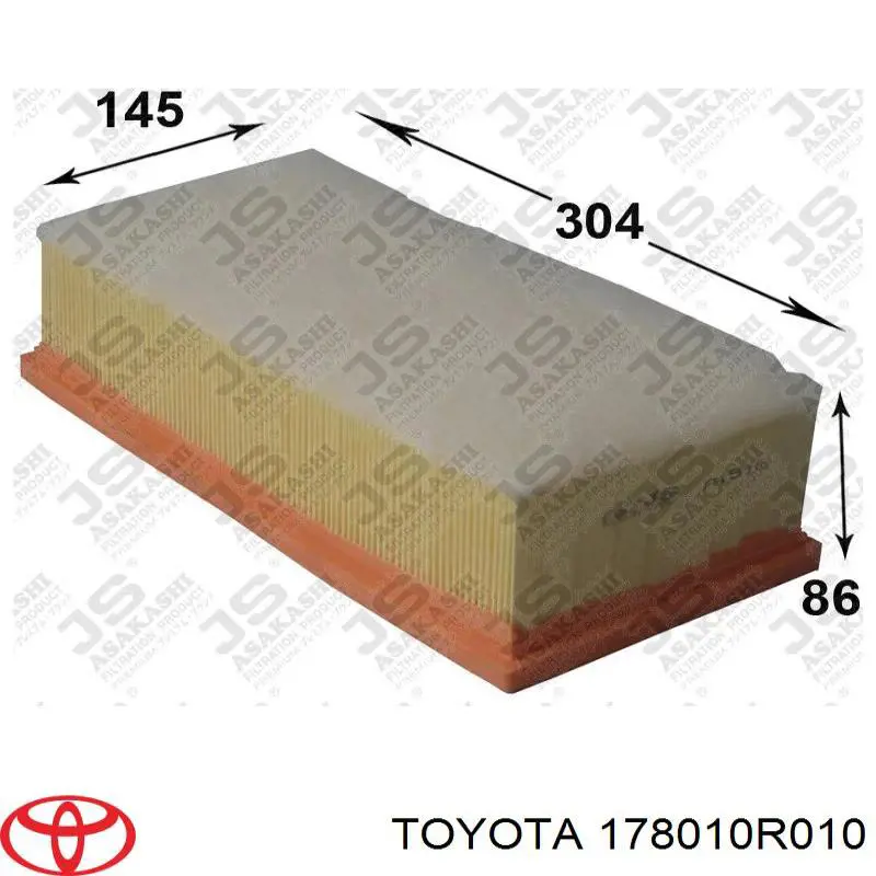 Filtro de ar Toyota 178010R010 preço, a partir de 13,29 USD