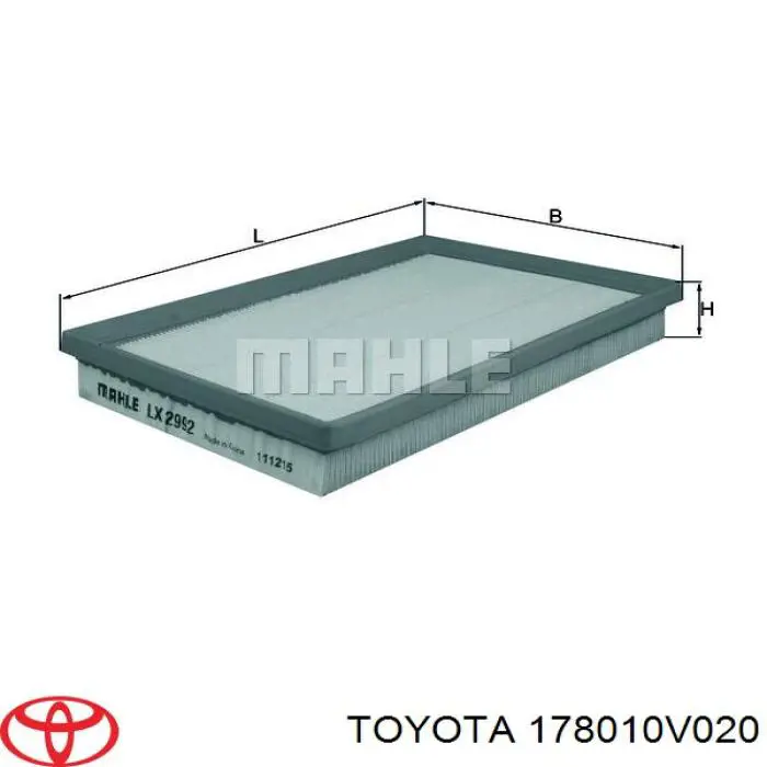 Compre 178010V020 Toyota Filtro de ar