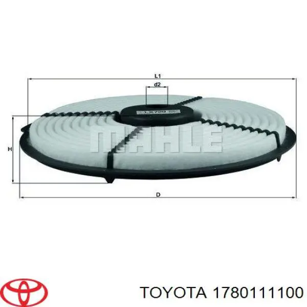Compre 1780111100 Toyota Filtro de ar