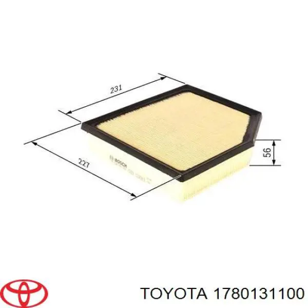 Filtro de ar Toyota 1780131100 preço, a partir de 16,11 USD