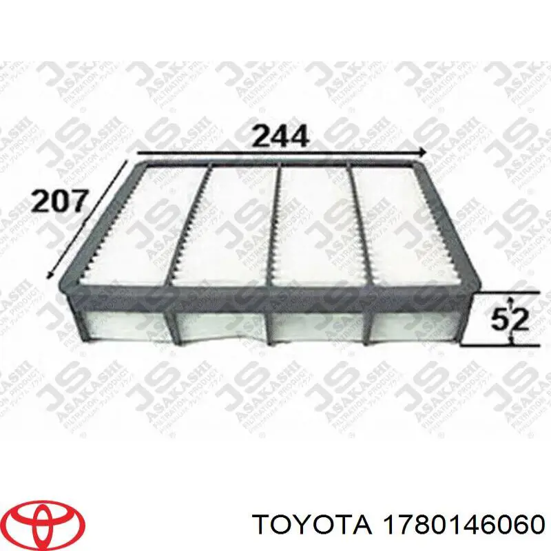 Compre 1780146060 Toyota Filtro de ar