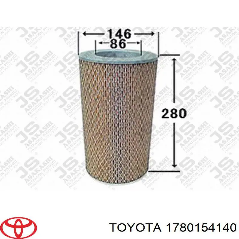 Filtro de ar Toyota 1780154140 preço, a partir de 23,75 USD