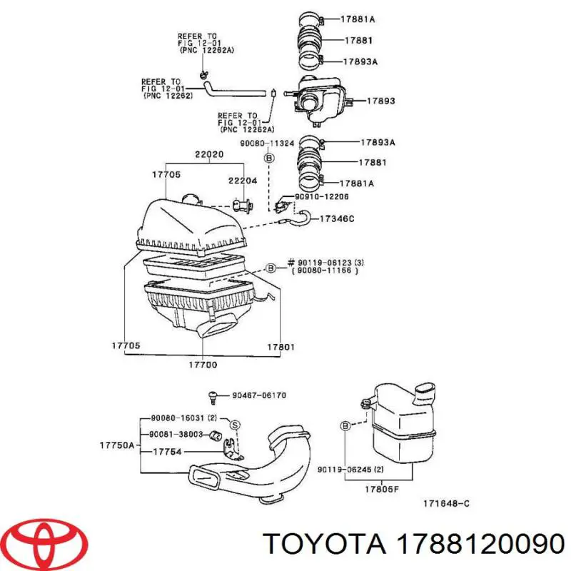 Cano derivado de ar Toyota 1788120090 preço, a partir de 14,20 USD