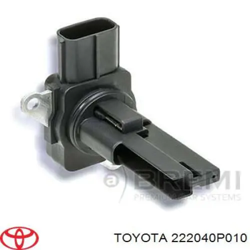 Compre 222040P010 Toyota Sensor de fluxo (consumo) de ar, medidor de consumo M.A.F. - (Mass Airflow)