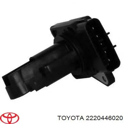 Sensor de fluxo (consumo) de ar, medidor de consumo M.A.F. - (Mass Airflow) 2220446020 Toyota