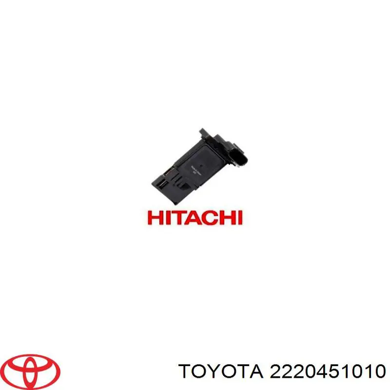 Compre 2220451010 Toyota Sensor de fluxo (consumo) de ar, medidor de consumo M.A.F. - (Mass Airflow)