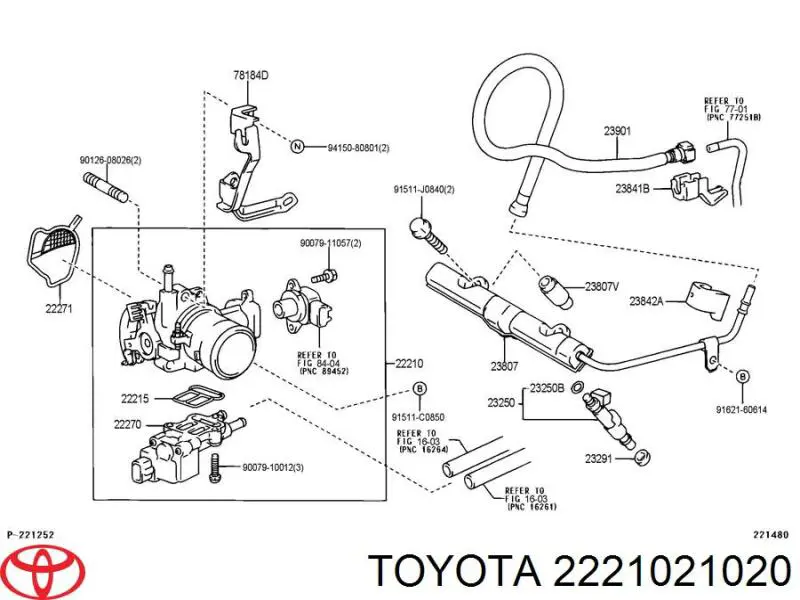 Válvula de borboleta montada Toyota 2221021020 preço, a partir de 2223,91 USD