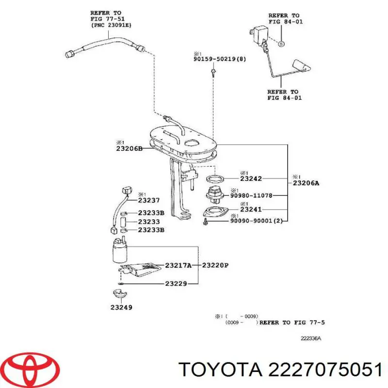  Válvula (regulador) de marcha a vácuo Toyota Hiace IV ônibus (H1, H2) (1995 - 2011) IV