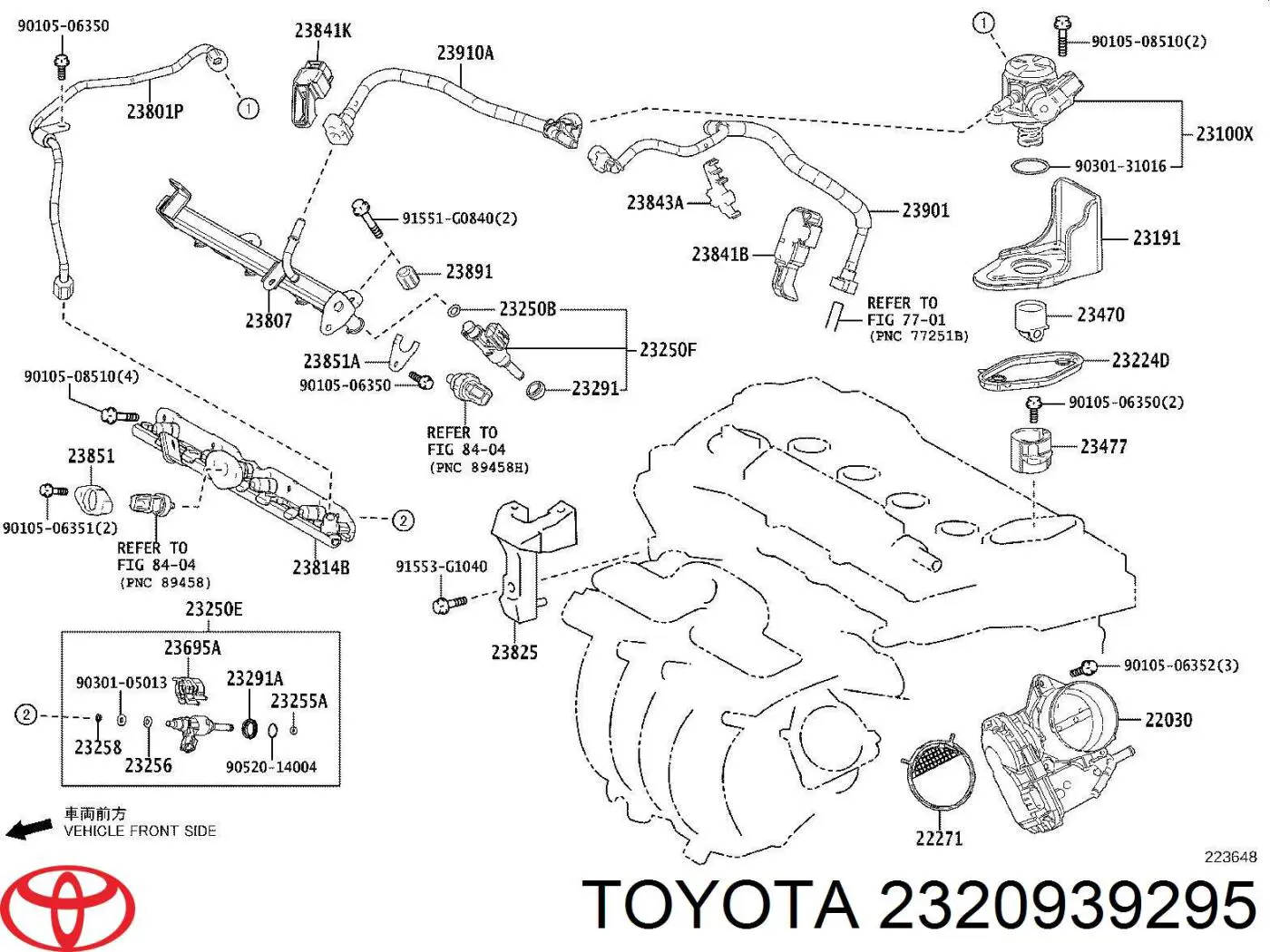Injetor de injeção de combustível para Toyota Corolla  E21