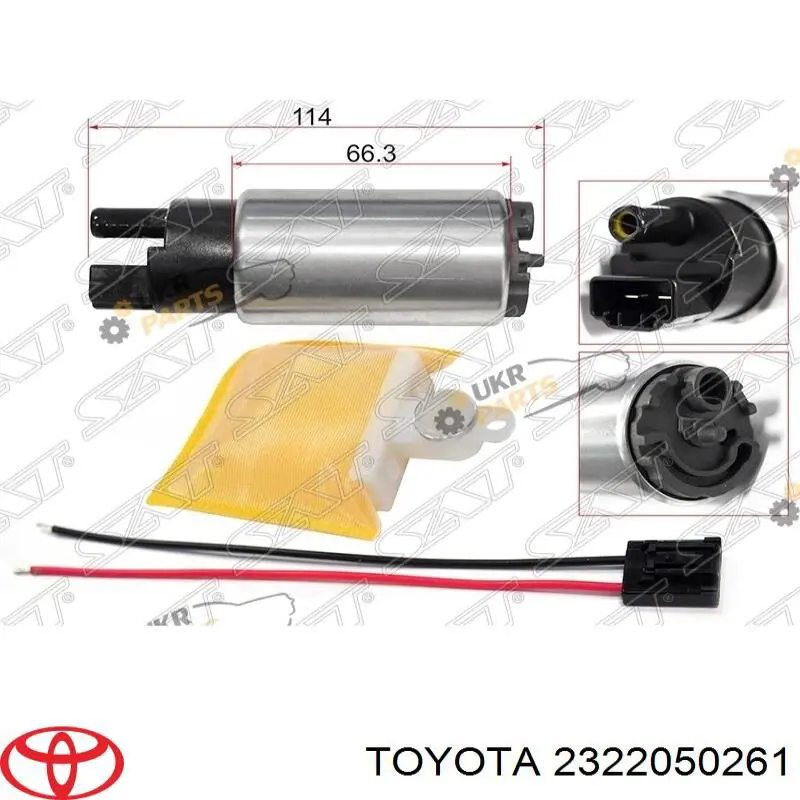2322050260 Toyota Elemento de turbina da bomba de combustível