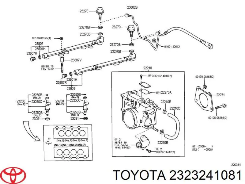 Vedante de rolha de panela de motor Toyota 2323241081 preço, a partir de 3,05 USD