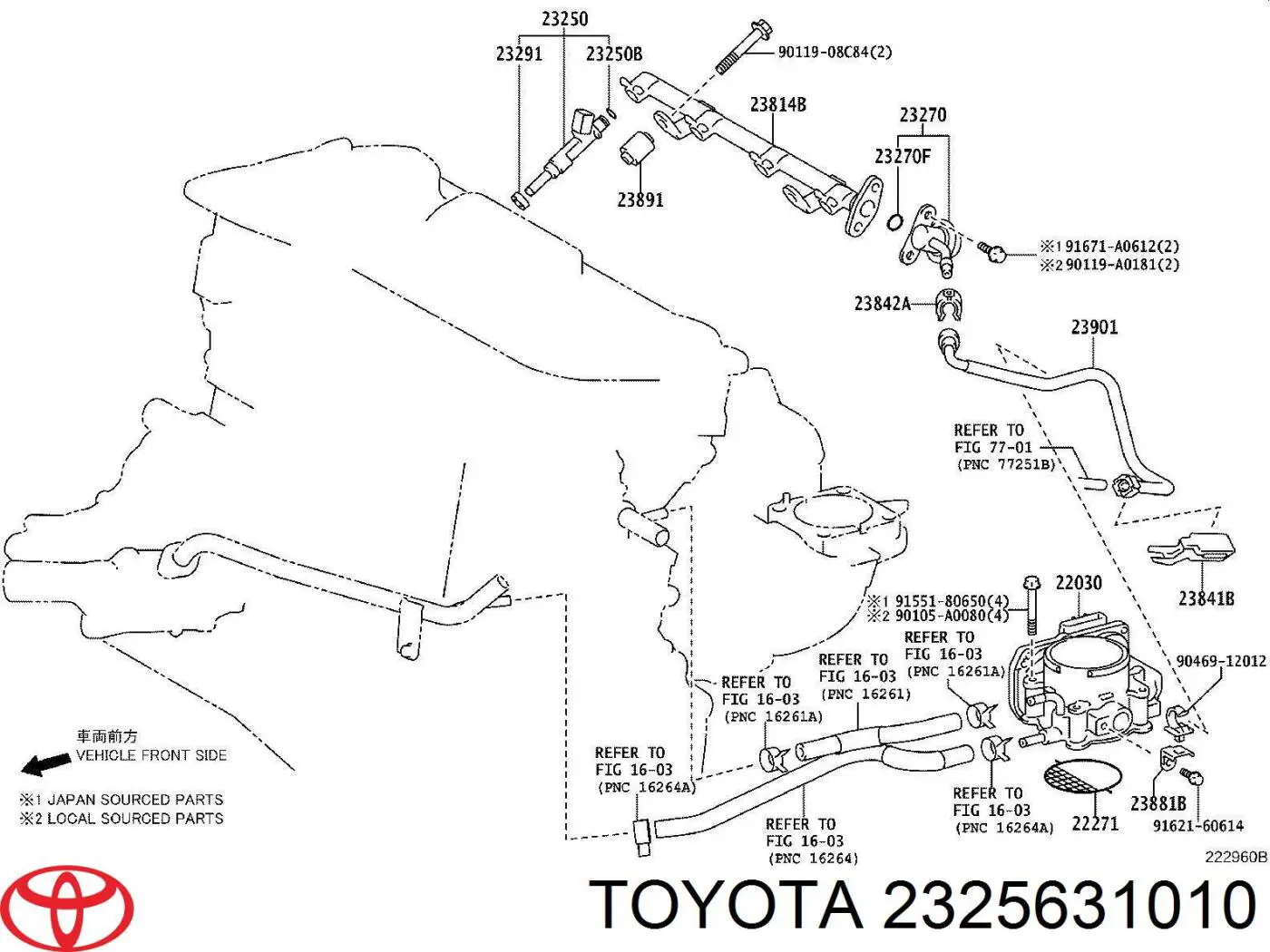 2325631010 Toyota 