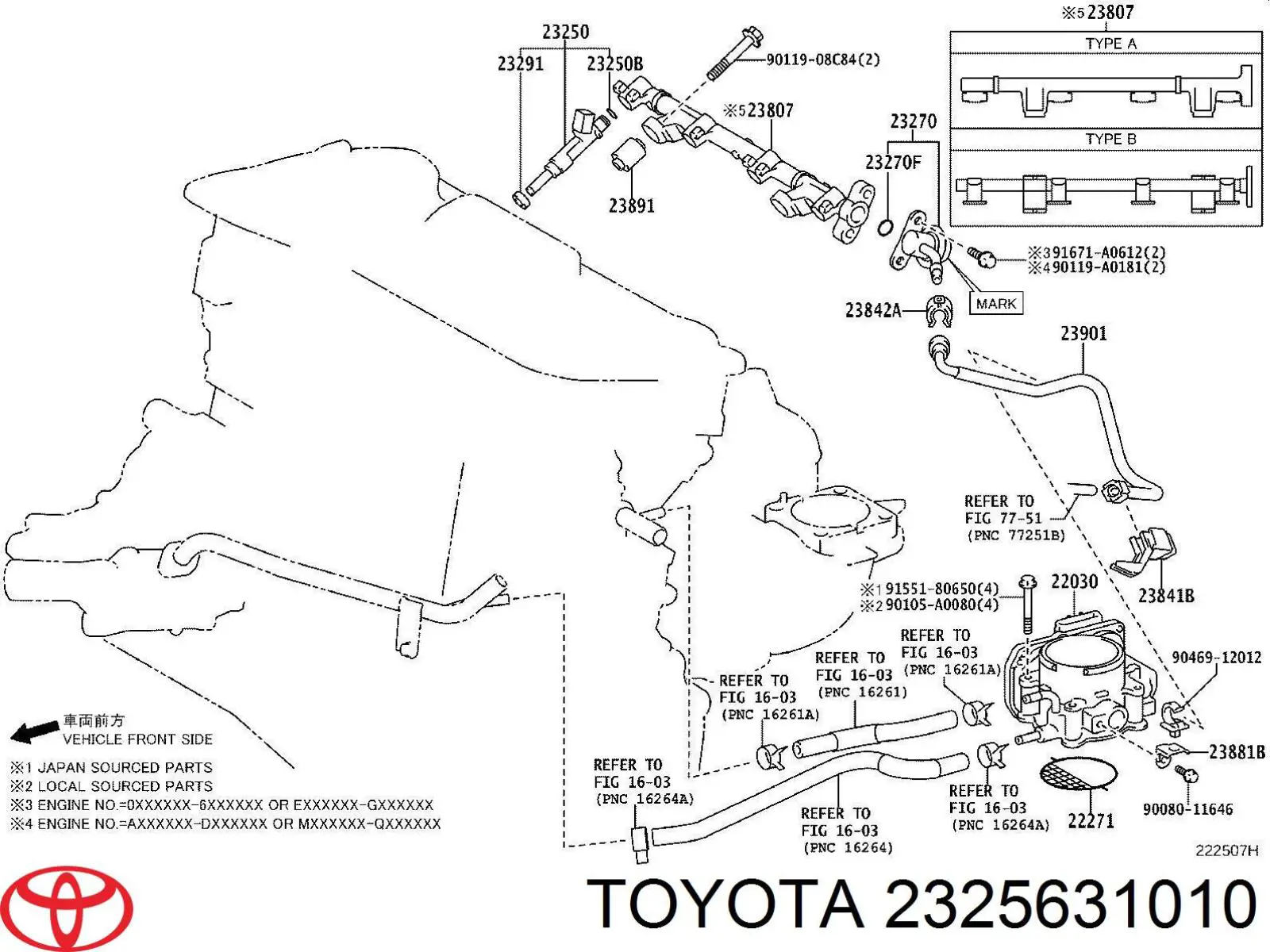  Toyota 2325631010 preço, a partir de 5,66 USD