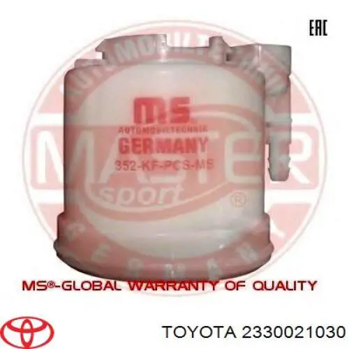 Compre 2330021030 Toyota Filtro de combustível