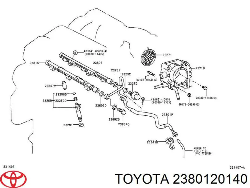  Toyota 2380120140 preço, a partir de  