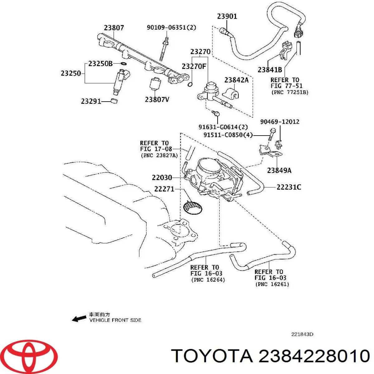  Toyota 2384228010 preço, a partir de 17,49 USD