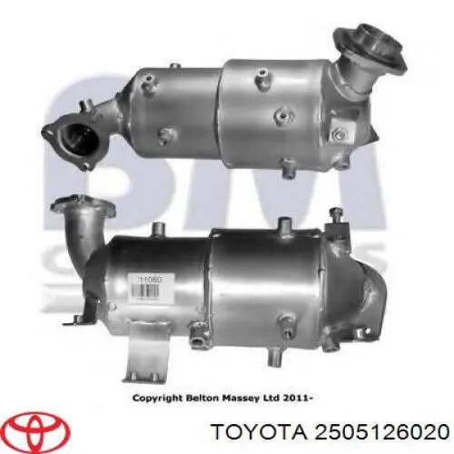 2505126020 Toyota Convertidor - catalisador