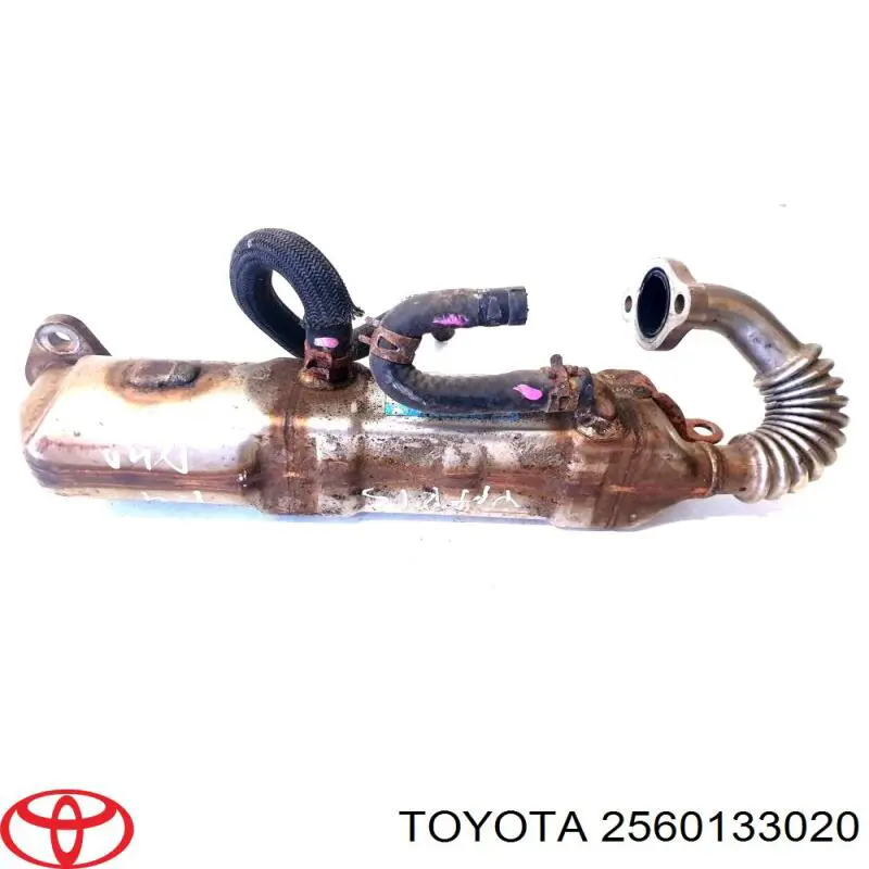 Radiador do sistema EGR de recirculação dos gases de escape Toyota 2560133020 preço, a partir de 2134,62 USD